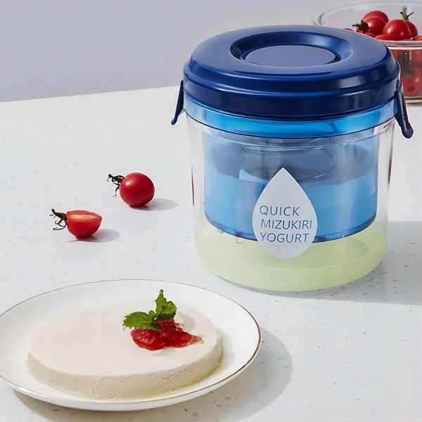 ⁦YelaJoy Yogurt Strainer with Lid, Yogurt Filter with Ultra Fine Mesh, for Makes small batches of Thick Creamy or Coconut Yogurt, for Thick Yogurt, Soup, Fruit Juice, Coffee⁩ - الصورة ⁦5⁩