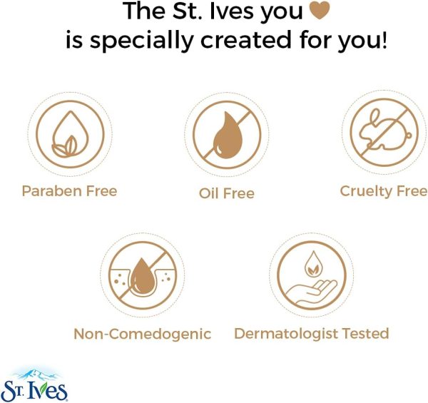 ⁦St. Ives Energizing Face Scrub, Coconut & Coffee, Deep Cleanser for Bright Skin, Paraben Free, Dermatologically Tested, 170 gm⁩ - الصورة ⁦4⁩