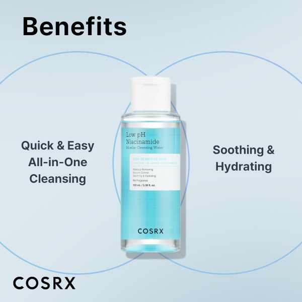 ⁦COSRX Low PH Niacinamide Micellar Cleansing Water 100ml⁩ - الصورة ⁦4⁩