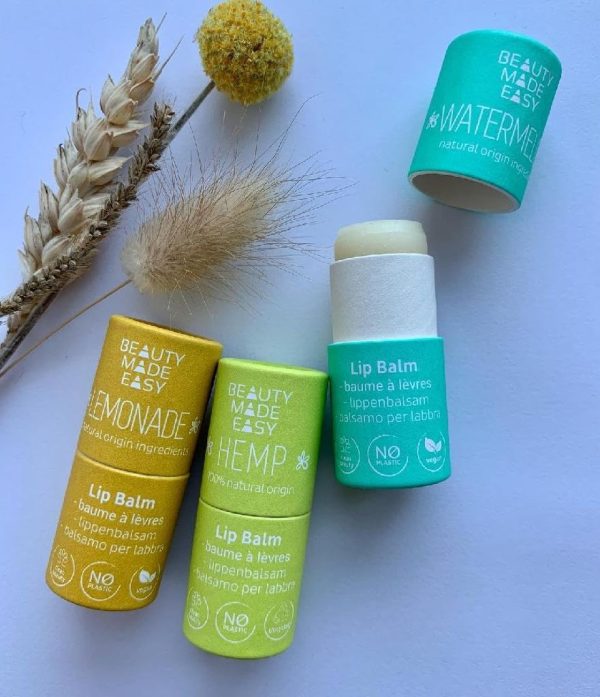 ⁦BEAUTY MADE EASY PME Paper Tube Lip Balm Watermelon 5.5g⁩ - الصورة ⁦3⁩