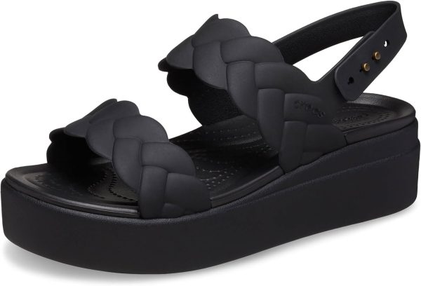 Crocs Crocs Brooklyn Woven Upper Low Wedge womens Slipper