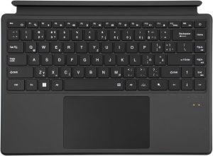 Ninkear T40 2 in 1 Laptop with QWERTZ, 7 RGB Backlight Tones, Removable Bluetooth Keyboard, Portable Keyboard, Black, Ultra Slim