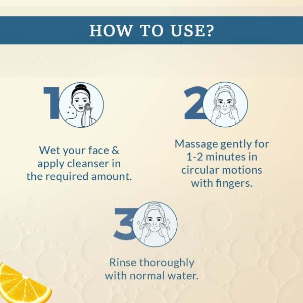 ⁦FCL 2% Vitamin C Face Wash, C Scape Cleanser for Gentle Exfoliation and Brightening | Cleanser Face Wash For Unevenly Pigmented Skin | Dark Spot Cleanser for Face - 200ml/6.76 Fl Oz⁩ - الصورة ⁦6⁩