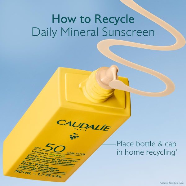 ⁦Caudalie Vinosun Protect Daily Mineral Sunscreen SPF50-50 mL⁩ - الصورة ⁦9⁩