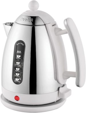 Dualit Lite Kettle - 1.5L Jug Kettle - Polished with Gloss White, High Gloss Finish - Fast Boiling Kettle by Dualit - 72015