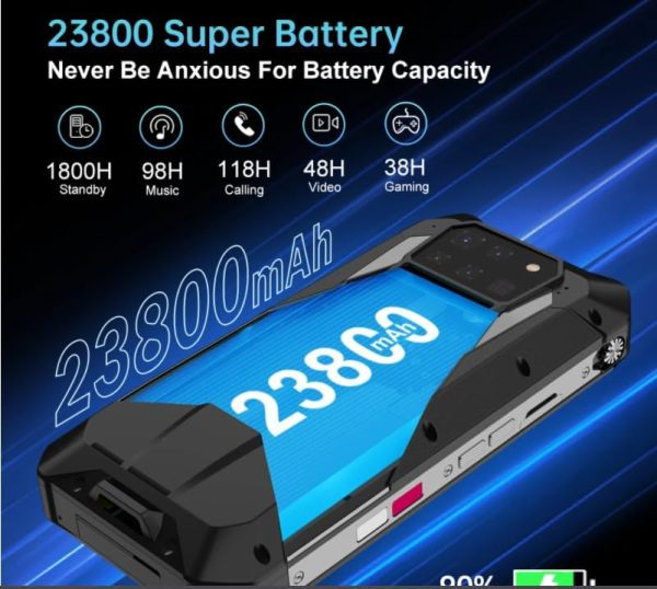 ⁦8849 Tank 3 Pro 5G Projector Phone 32GB RAM 512GB ROM Cell Phone 23800mAh 120W Fast Charger 200MP Camera Dual Sim⁩ - الصورة ⁦6⁩