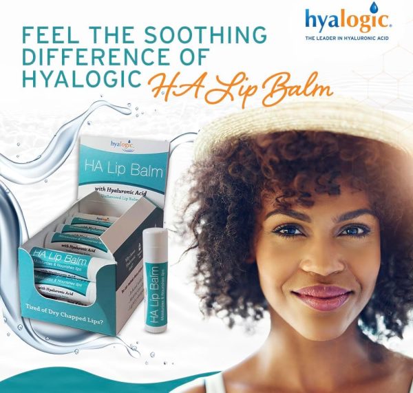 ⁦Hyalogic HA Lip Balm - Hyaluronic Acid & Organic, Natural Coconut Oil - Soothes Dry, Chapped Lips - Plumping, Moisturizing & Nourishing - Unflavored - Fragrance & Dye Free - 4.25g - 1 Stick⁩ - الصورة ⁦5⁩