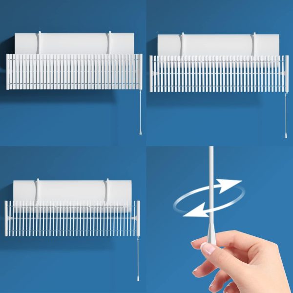⁦Excefore Adjustable AC Air Deflector for Split Air Conditioners, Foldable and Telescopic Air Outlet Baffle, Enhances Cooling and Heating Circulation, Adjustable Wind Direction⁩ - الصورة ⁦3⁩