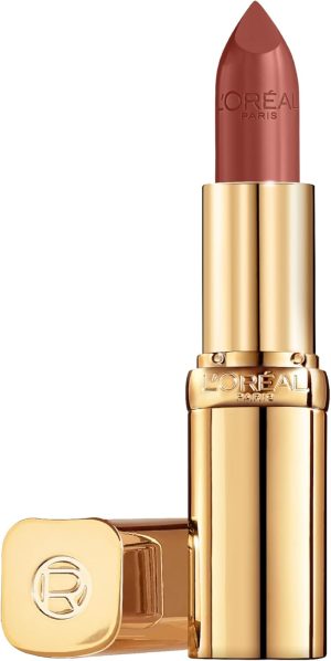 L'Oréal Paris Color Riche Satin Nude Lipstick for a Silky Finish and 12 Hours of Moisture 75% Nourishing Ingredients - 635 Worth It Medium 4g