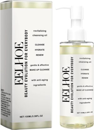 NALACAL Ginseng Cleansing Oil for Face, Hydrating Makeup Remover, Pore Control Oil Cleanser, Blackheads Removal and Makeup Remover, Turmeric Facial Cleanser Oil for Daily Makeup for All Skin Types