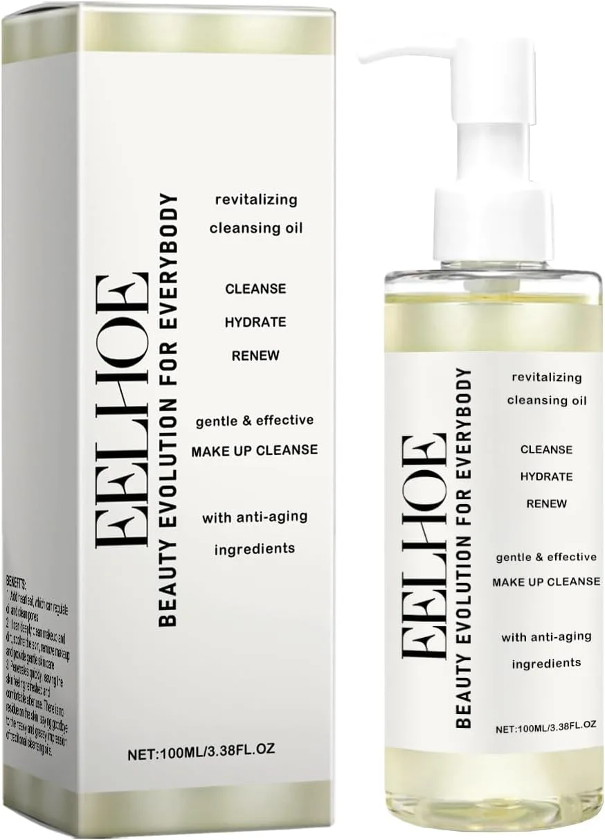 NALACAL Ginseng Cleansing Oil for Face, Hydrating Makeup Remover, Pore Control Oil Cleanser, Blackheads Removal and Makeup Remover, Turmeric Facial Cleanser Oil for Daily Makeup for All Skin Types