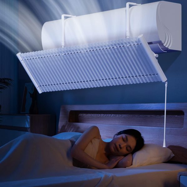 ⁦Excefore Adjustable AC Air Deflector for Split Air Conditioners, Foldable and Telescopic Air Outlet Baffle, Enhances Cooling and Heating Circulation, Adjustable Wind Direction⁩ - الصورة ⁦6⁩