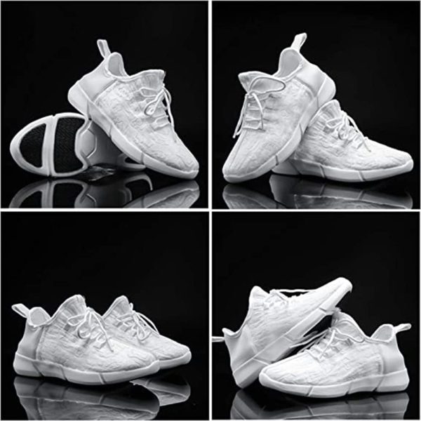 ⁦Shinmax Fiber Optic LED Shoes, Light Up Shoes for Women Men USB Charging Flashing Luminous Trainers for Festivals, Christmas Party⁩ - الصورة ⁦8⁩