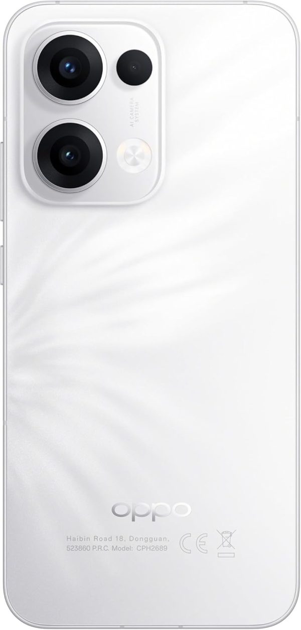 ⁦Oppo Reno13 Dual-SIM 256GB ROM + 12GB RAM (GSM Only | No CDMA) Factory Unlocked 5G Smartphone (White) - International Version⁩ - الصورة ⁦7⁩