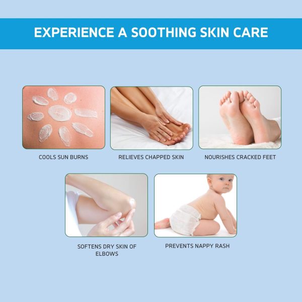 ⁦Dabur Herbolene - Coconut Petroleum Jelly, Sun Burn Soothing - 225ml⁩ - الصورة ⁦5⁩