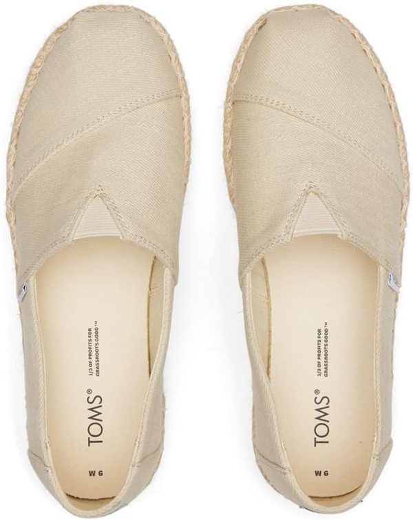 ⁦TOMS NATURAL HEAVY TWILL WM ALPPRO womens FOOTWEAR⁩ - الصورة ⁦4⁩