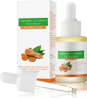 Turmeric Dark Spot Corrector Serum Turmeric and Vitamin C Serum for Face Dark Spot Correcting Glow Serum Dark Spot Remover for Face Tumeric Serum Acne Dark Spots Hyperpigmentation Smooth Skin 1oz