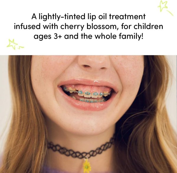 ⁦Evereden Kids Tinted Non Toxic Lip Gloss: Sheer Red - Non Toxic Kids Makeup - Vegan Clean Makeup for Kids - Soothing & Hydrating Kid Lip Gloss - Cherry, Peach, & Cranberry Oils Girls Makeup⁩ - الصورة ⁦7⁩