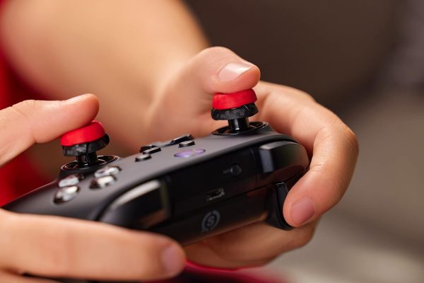 ⁦SCUF Thumbstick Grips - 6 Pack with 2 Bases - Tactic - Joystick Thumb Grips For Xbox One and Xbox Series X & S, PS4, PS5, Nintendo Switch Pro Controller - Black⁩ - الصورة ⁦7⁩