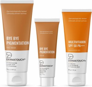 DERMATOUCH Bye Bye Pigmentation Kit | For Anti-pigmentation | For Dark Spot Reduction | For All Skin Types | For Both Men & Women