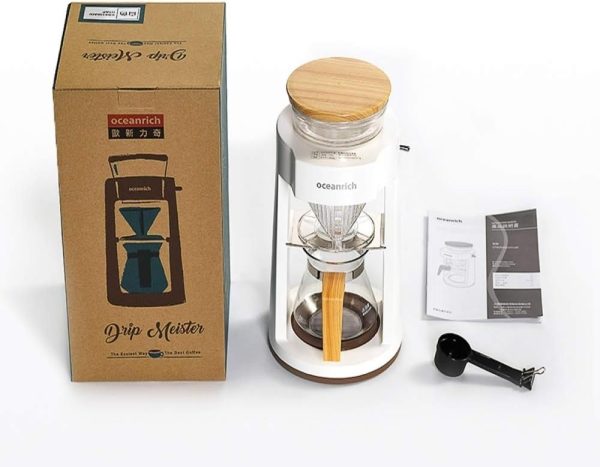 ⁦OCEANRICH Automatic Coffee Machine Drip Maker, Fliter Coffee Machine, Home Coffee Maker Drip Coffee Pot Filter (CR8350AD, Black)⁩ - الصورة ⁦9⁩