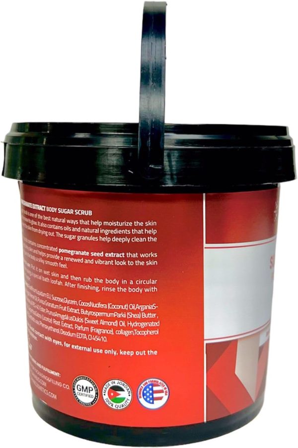 ⁦Globalstar Sugar Scrub With Pomergranate-600ml⁩ - الصورة ⁦3⁩