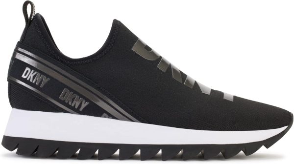 ⁦DKNY Women's Rubber Sole Knit Low-top Sneaker⁩ - الصورة ⁦5⁩