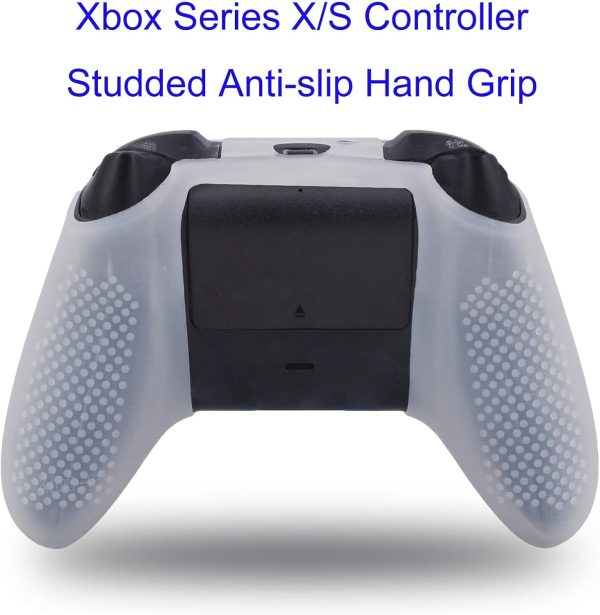 ⁦eWINNER Silicone Gel Controller Cover Skin Protector Kits Compatible with Microsoft Xbox Series X/S Controller Video Games Camouflage cover &8 x PRO Thumb Grip Caps (2Case+8Thumb Grips, Black)⁩ - الصورة ⁦8⁩