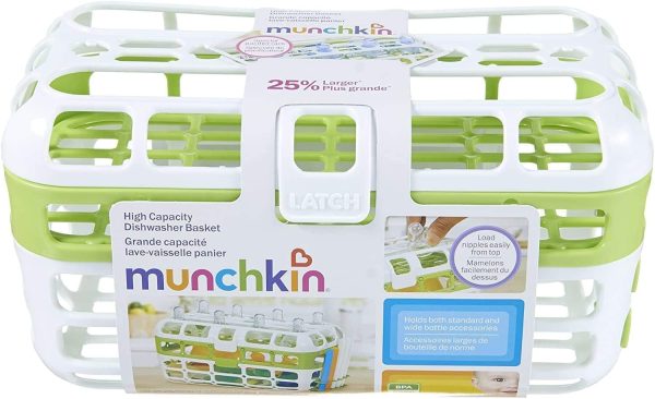 ⁦Munchkin Basket High Capacity Dishwasher Basket, Assorted Colors⁩ - الصورة ⁦4⁩