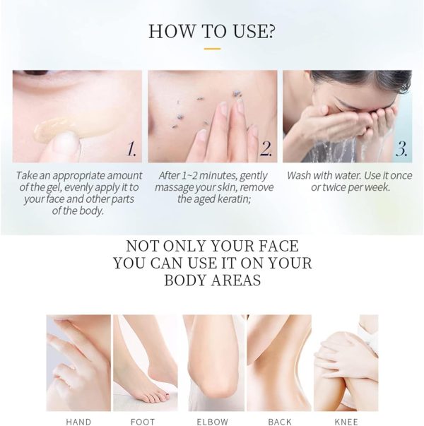 ⁦NALACAL Chamomile Exfoliating Gel (60g), Deep Cleansing and Gentle Exfoliation for Shrinking Pores – Removes Dirt, Tightens, Hydrates, and Repairs Skin – Soothes, Softens, and Improves Skin Tone⁩ - الصورة ⁦8⁩