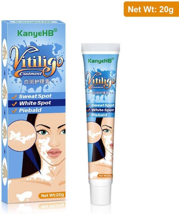 ⁦Vitiligo Cream, Vitiligo Treatment, Vitiligo Care Cream for Skin Vitiligo, Psoriasis, Leukoplakia, Reduces White Spots, Improve Skin Pigmentation Regulating (Pack of 1)⁩ - الصورة ⁦7⁩