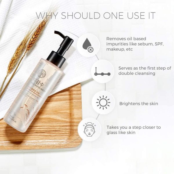 ⁦The Face Shop Rice Water Bright Double Cleanser Set – Light Cleansing Oil (150ml) & Foaming Face Wash (150ml) | Korean Skincare with Rice Extract | Removes Makeup, Deep Cleanses, Brightens & Hydrates⁩ - الصورة ⁦7⁩