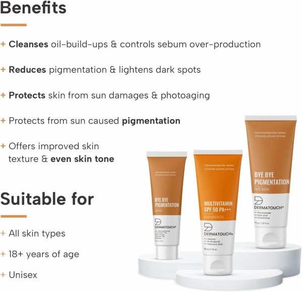 ⁦DERMATOUCH Bye Bye Pigmentation Kit | For Anti-pigmentation | For Dark Spot Reduction | For All Skin Types | For Both Men & Women⁩ - الصورة ⁦3⁩