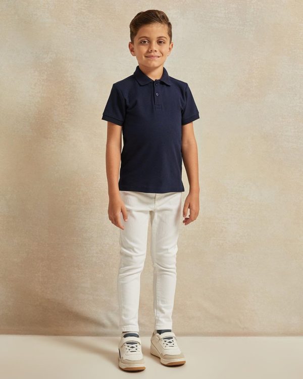 ⁦REDTAG Boys Navy Polo T-Shirt⁩ - الصورة ⁦2⁩