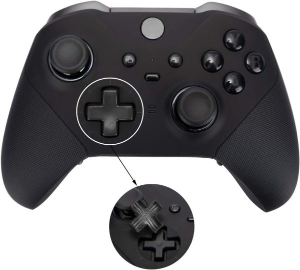 ⁦XICEN 13 in 1 Metal Thumbsticks for Xbox One Elite Series 2, Elite Series 2 Controller Accessory Parts, Gaming Accessory Replacement, Metal Mod 6 Swap Joysticks, 4 Paddles, 2 D-Pads, 1 Tool Black⁩ - الصورة ⁦4⁩