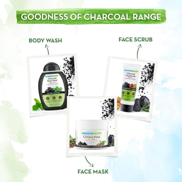 ⁦Mamaearth Charcoal Face Wash with Activated & Coffee for Oil Control (250)⁩ - الصورة ⁦7⁩