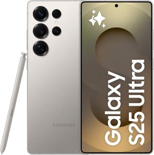 Samsung Galaxy S25 Ultra AI Phone, 1TB Storage, 12GB RAM, Titanium Gray, Android Smartphone, 200MP Camera, S Pen, Long Battery Life (KSA version)