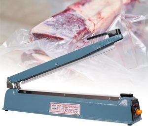 Impulse Heat Sealer, Portable Hand Held Heat Crimper Sealer, Plastic Film Bag Manual Sealing Machine, Plastic Bag Sealer, for Foil Bag Kraft Bag, Mylar Bag 400mm