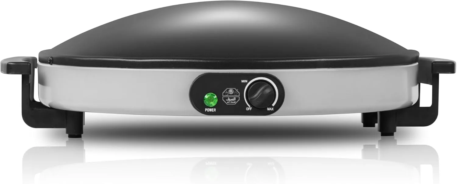 ALSAIF 1800W Electric Bread Maker, Layer non stick coating, Non slip rubber feet, Temperature adjustable knob, 40 cm, grey E064005 2 Years warranty.