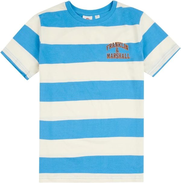 FRANKLIN MARSHALL Boys FMS0574222 Franklin & Marshall Wide Stripe T-Shirt