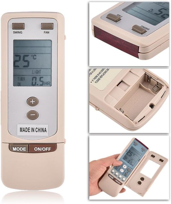 ⁦Air-Con Remote Control,BPLHGF Replacement Remote Control Controller for GREE Y512 Y502 Air Conditioner with 10m / 33ft Remote Distance⁩ - الصورة ⁦2⁩