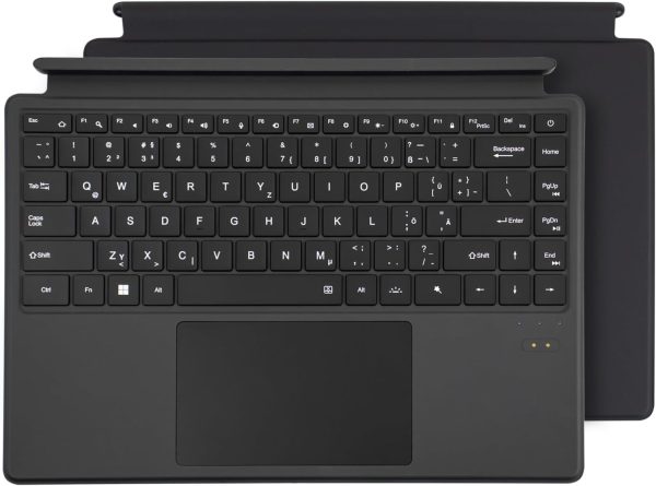 ⁦Ninkear T40 2 in 1 Laptop with QWERTZ, 7 RGB Backlight Tones, Removable Bluetooth Keyboard, Portable Keyboard, Black, Ultra Slim⁩ - الصورة ⁦2⁩