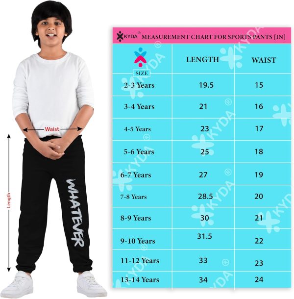 ⁦سروال رياضي بقصة واسعة للأولاد من كيدا كيدز® (عبوة مكونة من 5 قطع)⁩ - الصورة ⁦4⁩