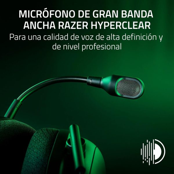 ⁦Razer BlackShark V2 Pro Wireless Xbox Gaming Headphones: 50mm Drives - Broadband Microphone - Comfortable Noise Isolation Headphones - for Xbox, PS5, Console, PC, Mac - Bluetooth, USB-C - 70 Hour⁩ - الصورة ⁦2⁩