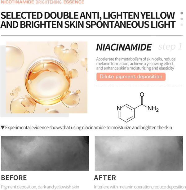 ⁦DEleventh Korean Brand Niacinamide Face Serum 37ml / with Pro-Xylane & Ectoin, Anti-wrinkle, Brighten and Hydrate, Reduce Pores, Fine Lines, Smooth Skin, and Boost Elasticity for a Radiant Complexion⁩ - الصورة ⁦4⁩