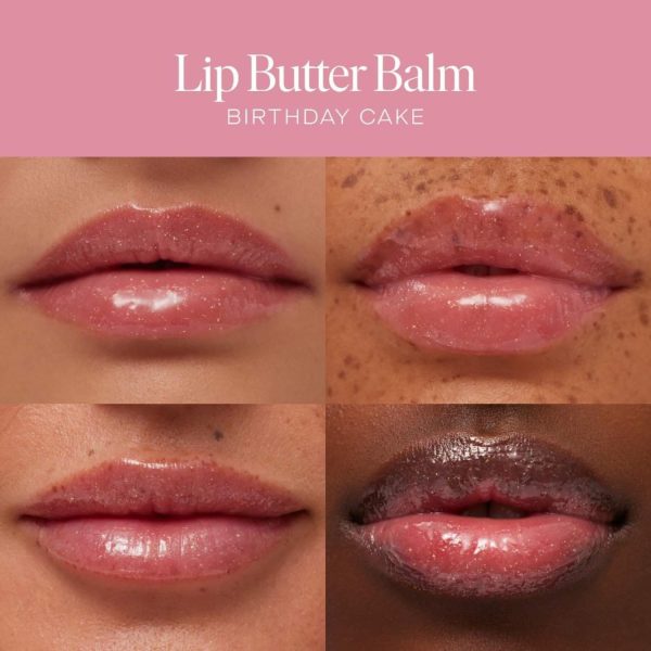 ⁦Summer Fridays Lip Butter Balm - Conditioning Lip Mask and Lip Balm for Instant Moisture, Shine and Hydration - Sheer-Tinted, Soothing Lip Care - Birthday Cake (.5 Oz)⁩ - الصورة ⁦5⁩