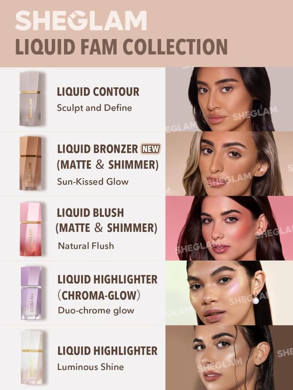 ⁦SHEGLAM Sun Beam Matte Liquid Bronzer-Burnt Sienna⁩ - الصورة ⁦2⁩