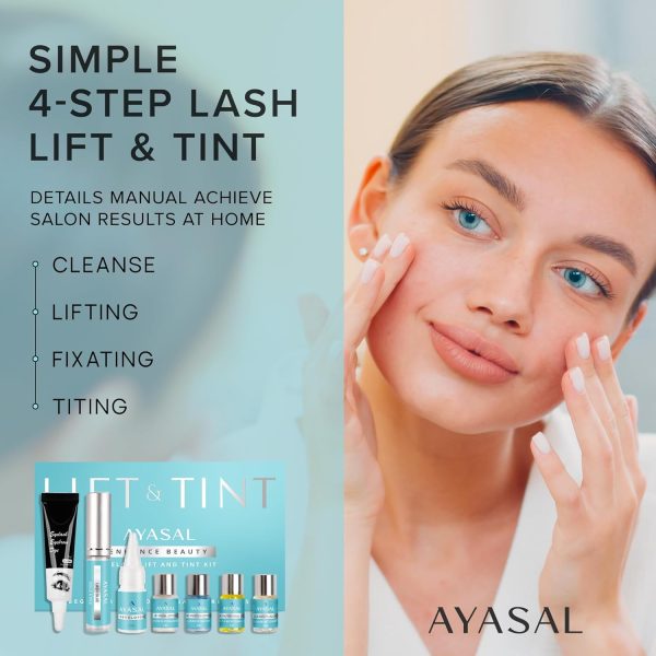 ⁦AYASAL Lash Lift Kit, 2023 Upgraded Eyelash Lift Kit, Eyelash Perm Kit, Professional Semi-Permanent Eyelash Kit, Lasting for 6 Weeks, Suitable for Salon & Home Use⁩ - الصورة ⁦7⁩