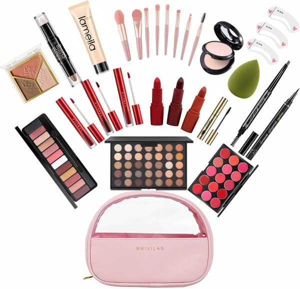 ⁦MISS ROSE M All In One Full Makeup Kit for Women, Multipurpose Makeup Sets, Beginners and Professionals Alike, Easy to Carry(Pink)⁩ - الصورة ⁦6⁩