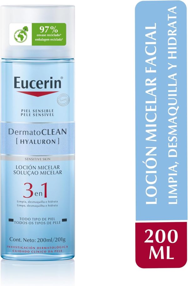 ⁦Eucerin Dermatoclean Micellaire Lotion 200 ml⁩ - الصورة ⁦8⁩